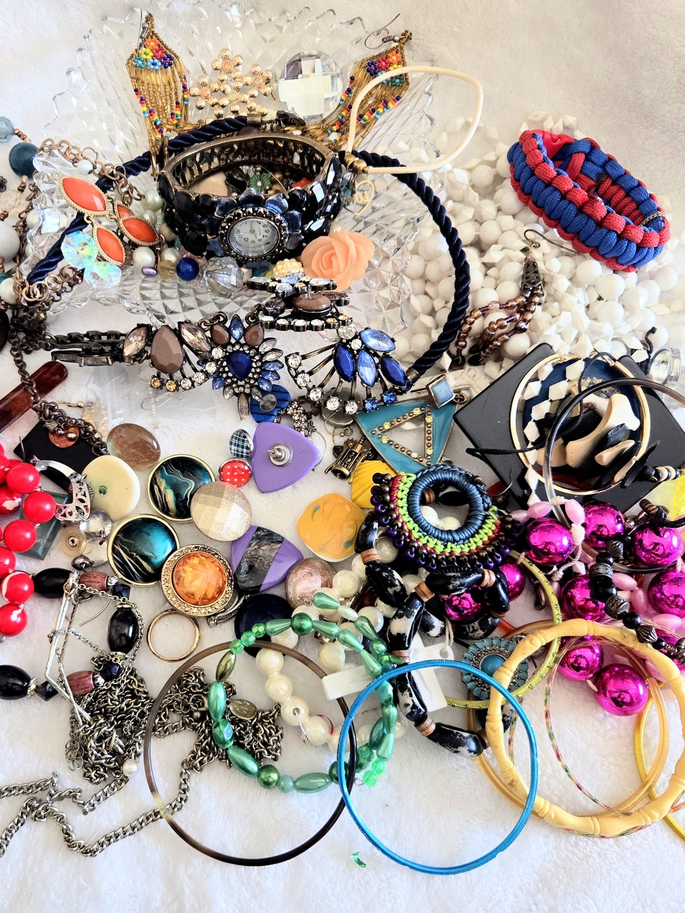 Mixed Jewelry Craft Scrap Lot DIY Bulk Jewelry 1 lb 13.9 oz